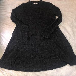 High Neck Long Sleeve Dress